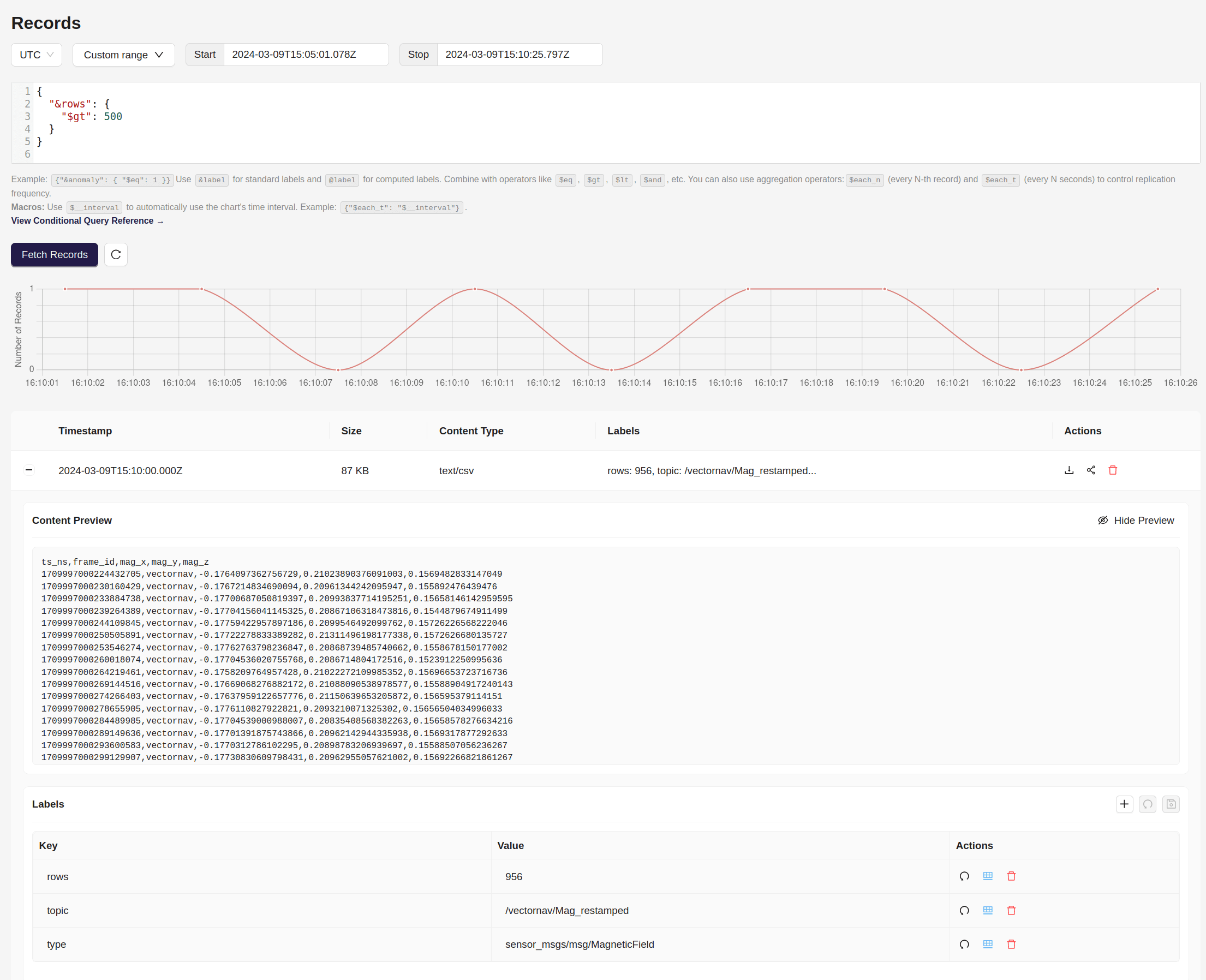 Browse Large Datasets